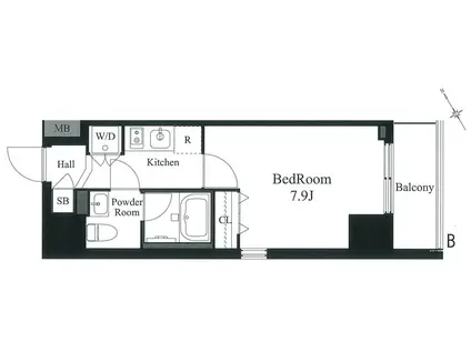 LATIERRA AKIHABARA (1K/3階)の間取り写真