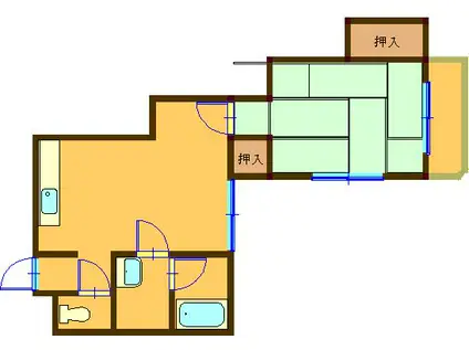 シティライフホンダ(1LDK/2階)の間取り写真