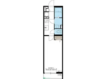 リブリ・リッツ(1K/1階)の間取り写真