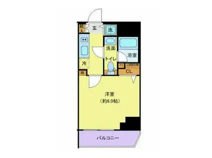 ディアレイシャス横浜吉野町(1K/5階)の間取り写真