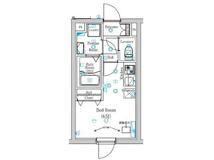 MIND KUGAYAMA(ワンルーム/4階)の間取り写真