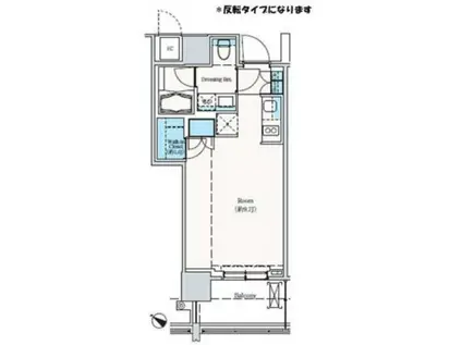 THE ROPPONGI TOKYO SUPERIOR RESIDEN(1K/5階)の間取り写真