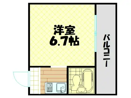 レガーレ大正(ワンルーム/5階)の間取り写真