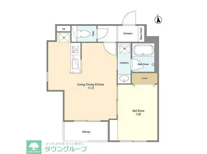 CHARMANT GRANDIR(1LDK/3階)の間取り写真