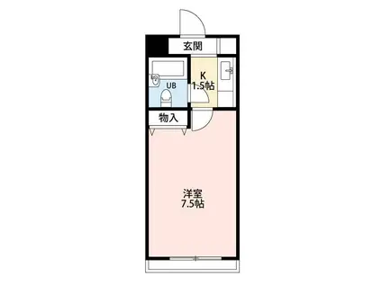 TWIN HOTARUNOI(1K/3階)の間取り写真