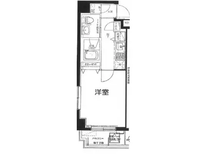 レフィーズ上野(1K/8階)の間取り写真