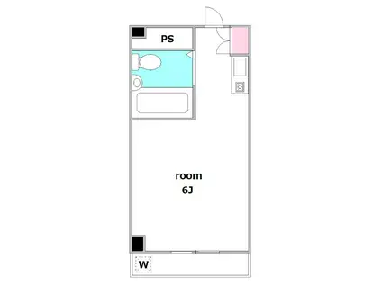 ティーエム千鳥(ワンルーム/4階)の間取り写真