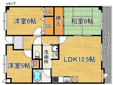 エスピアIDE(3LDK/1階)の間取り写真
