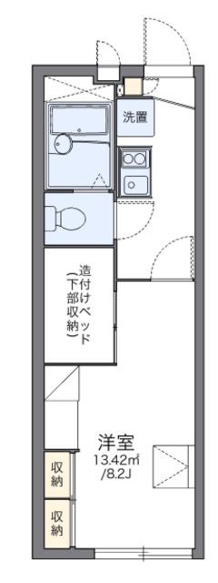 レオパレスMACHIYA(1K/2階)の間取り写真