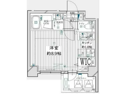 ライズコート木場ステーションフロント(ワンルーム/5階)の間取り写真
