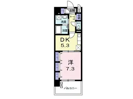 クラン モラ(1DK/4階)の間取り写真