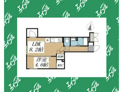 クリオ ラモード学芸大学II(1LDK/3階)の間取り写真