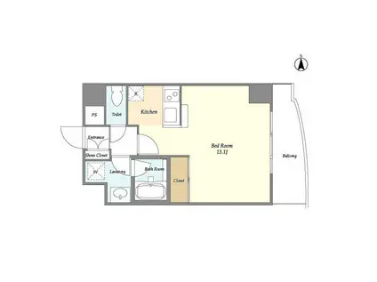 CHARMANTCLASSIC(ワンルーム/3階)の間取り写真