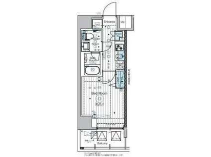 MAXIV横浜吉野町TRE(1K/6階)の間取り写真