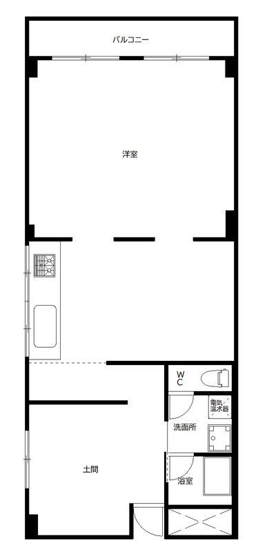 中作大観ハイツ(ワンルーム/6階)の間取り写真