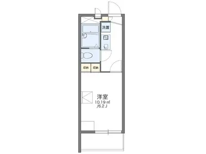 アーバンビレッジ日吉(1K/2階)の間取り写真