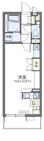 レオネクスト天神南(ワンルーム/1階)の間取り写真