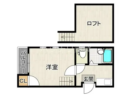 MY PLACE井尻(1K/1階)の間取り写真