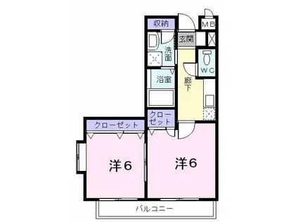 ANNEX31-V(2K/1階)の間取り写真