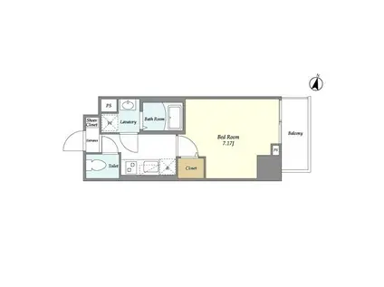 LIBR GRANT 大宮(1K/10階)の間取り写真