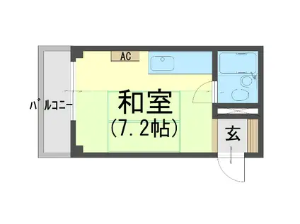 コーポJC(ワンルーム/1階)の間取り写真