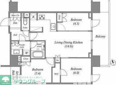 NIDO南千住(3LDK/7階)の間取り写真