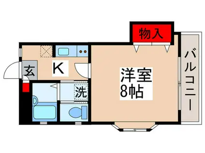 GRACE.SKM(1K/2階)の間取り写真