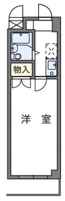 レオパレスサザンクロスプラザ(1K/3階)の間取り写真