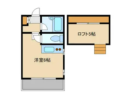 クリオ42(ワンルーム/1階)の間取り写真