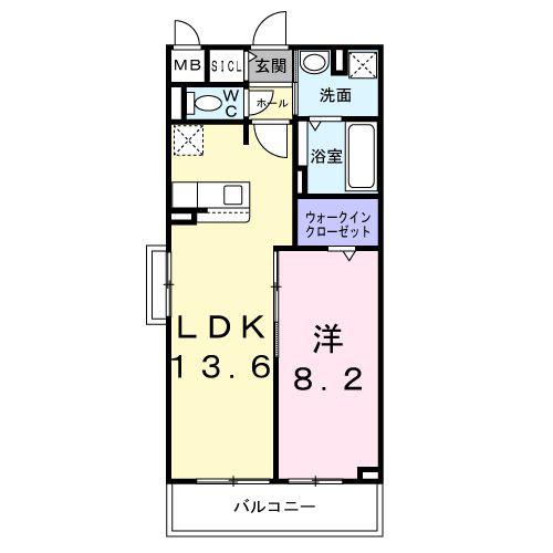 グレイス エス(1LDK/3階)の間取り写真