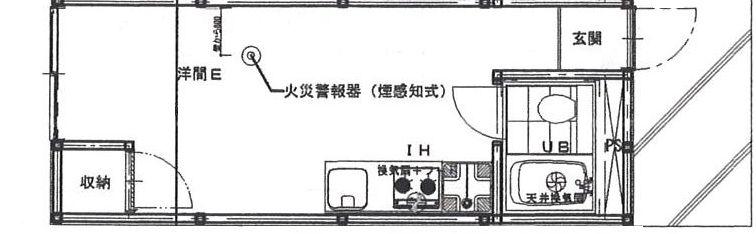 SパレスVI(ワンルーム/1階)の間取り写真