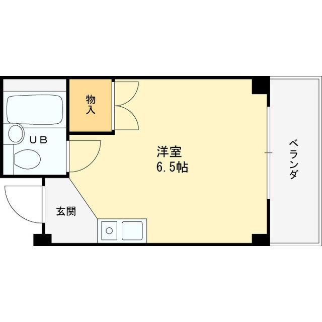 アミティ東大阪パートII(ワンルーム/1階)の間取り写真
