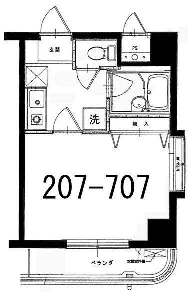 MAISON S.K.M(1K/3階)の間取り写真