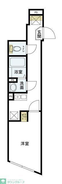 AXIA千歳烏山(1K/4階)の間取り写真