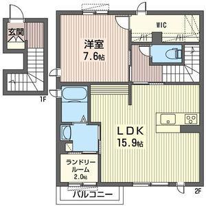 サンモール(1SLDK/2階)の間取り写真