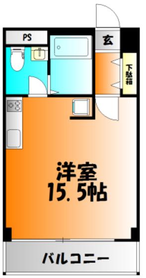 CRASSO DAIKU(1K/7階)の間取り写真