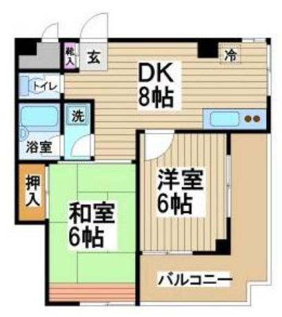 PLAZA20プラザ20(2DK/7階)の間取り写真
