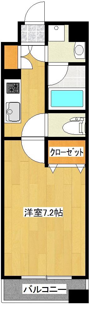 栄華東陽町(1K/8階)の間取り写真
