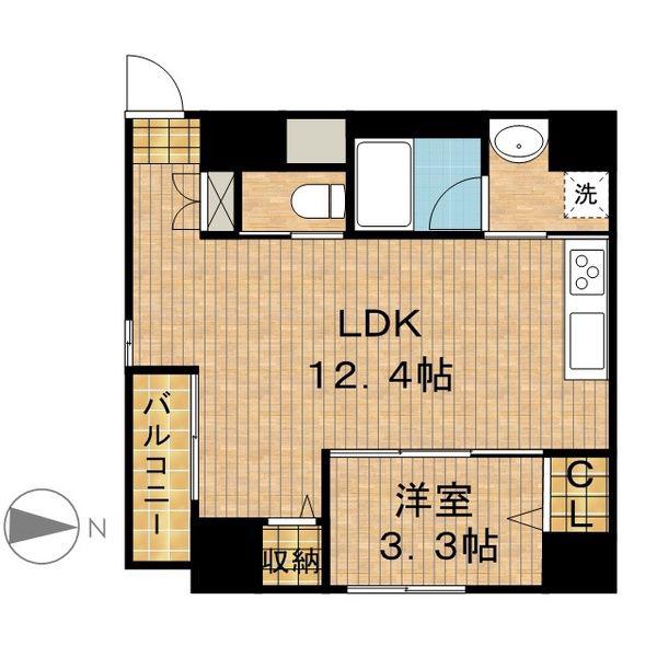 HONNMACHI BOX24(1LDK/2階)の間取り写真