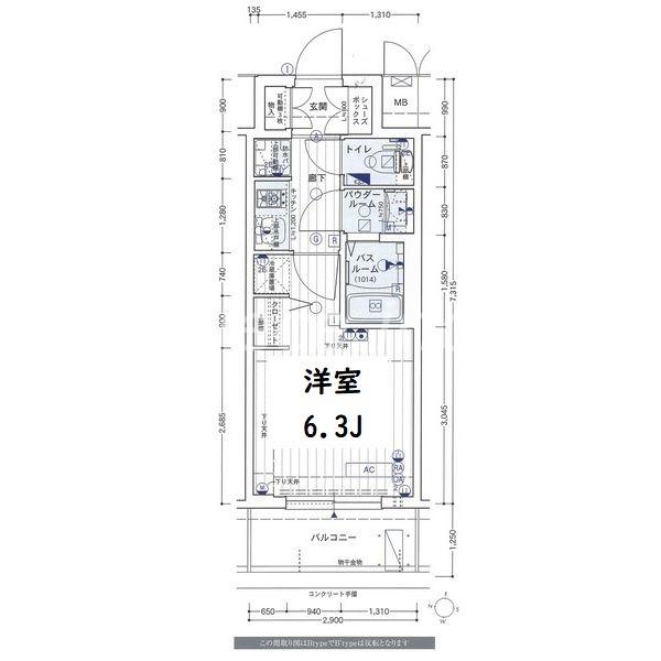 エステムコート新大阪12オルティ(1K/7階)の間取り写真