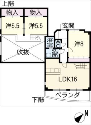 シェラトン赤塚Ⅱ(3LDK/5階)の間取り写真