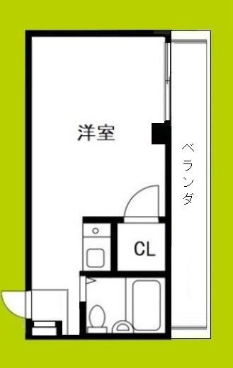 出戸駅前メゾンラベール(ワンルーム/4階)の間取り写真