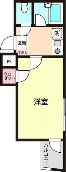 伊藤第5ビル(1K/5階)の間取り写真