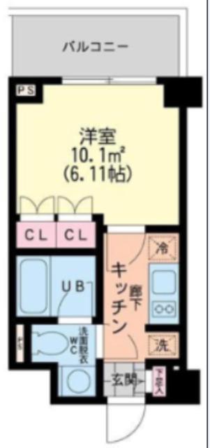 エスティメゾン新中野(1K/3階)の間取り写真