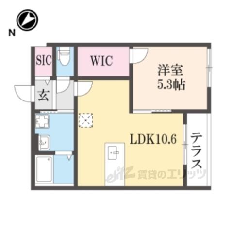 KAPOLEI(1LDK/2階)の間取り写真