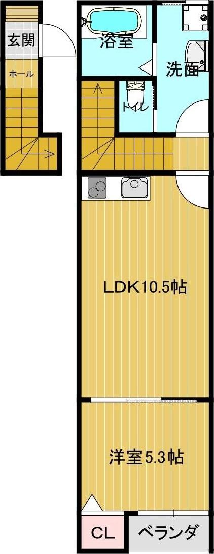 NATURAL PLAN(1LDK/2階)の間取り写真