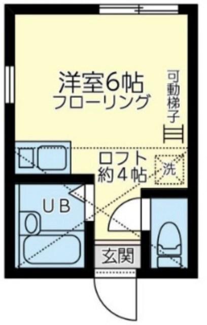 ユナイト藤崎シャンゼリゼ(ワンルーム/1階)の間取り写真