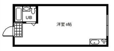 大宝森之宮ロイヤルハイツ(ワンルーム/4階)の間取り写真