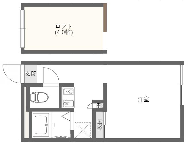 エスポワールNEO(1K/2階)の間取り写真