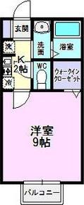 ジョイフル大府(1K/1階)の間取り写真